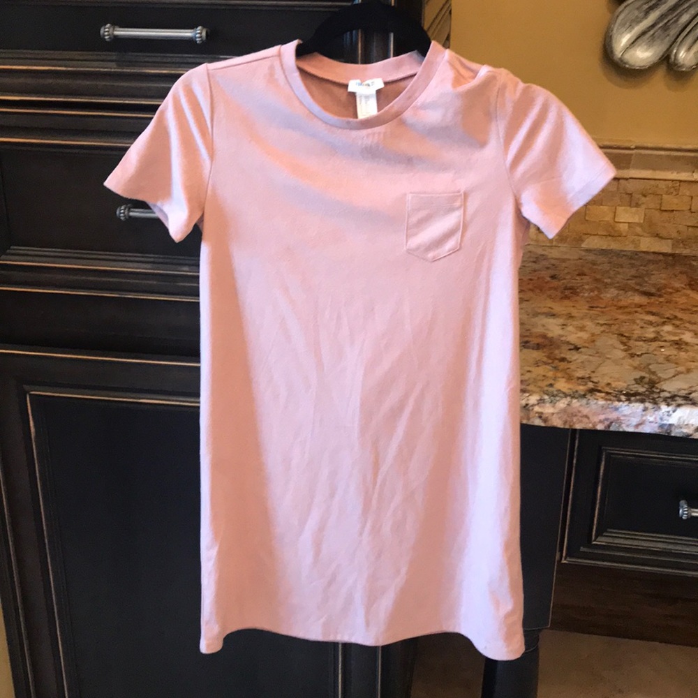 Forever 21 kids faux suede T-shirt dress